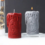 Cylindrical Jesus Family Candle Mold