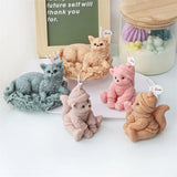 Cute Cats Candle Mold Silicone