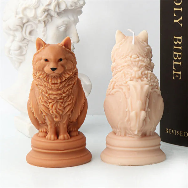 Adorable Ragdoll Cat Candle Mold