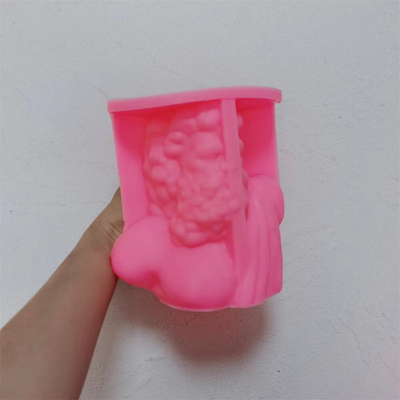 Zeus Statue Candle Silicone Mold