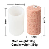 LOVE Cube & Cylindrical Candles Mold