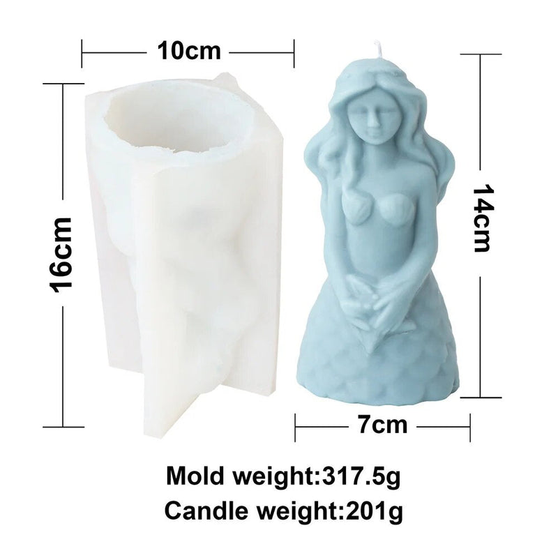 Mermaid Candle Mold