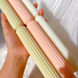 Striped Roman Column Taper Candles Mold