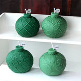 Festive Christmas Bauble Candle Molds