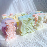 Floral Alphabet Candle Molds