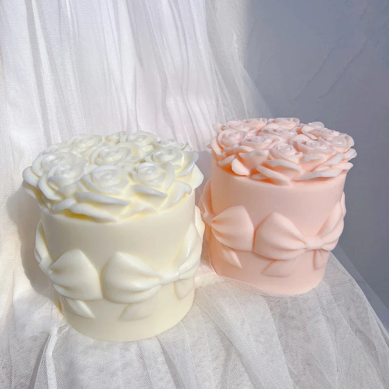 Rose Bouquet Candle Mold