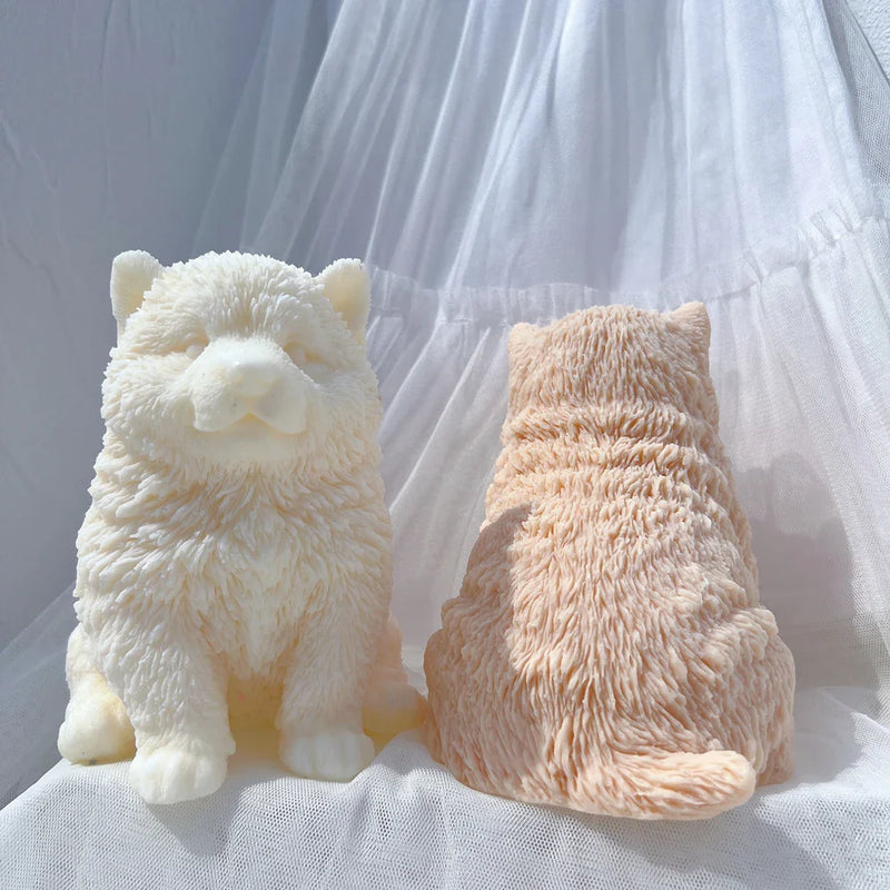 Malamute Puppy Dog Candle Mold