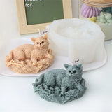 Cute Cats Candle Mold Silicone