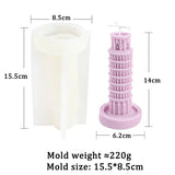 Eiffel Tower Pisa Tower Silicone Candle Mold