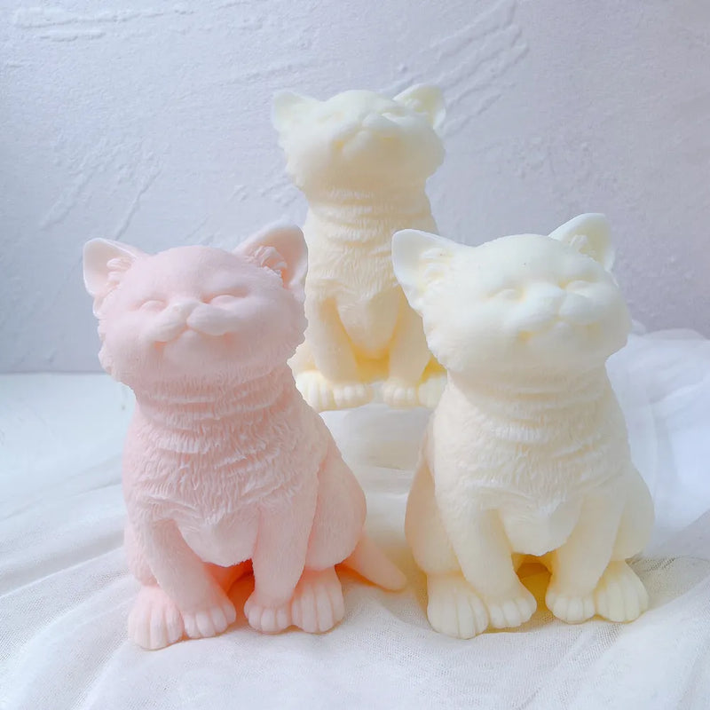 Kitten Candle Mold Silicone