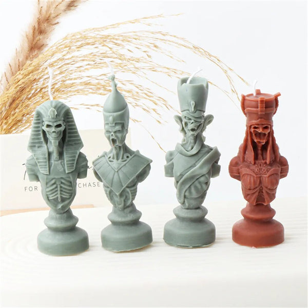 Ancient Greek Pharaoh Sacrificial Knight Candle Mold