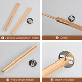 Cross Wooden Candle Wicks with Bases - DIY Supplies