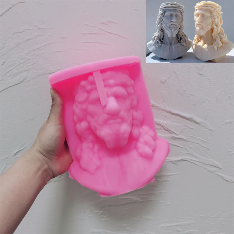 Unique Bust Sculpture Jesus Statue Silicone Mold