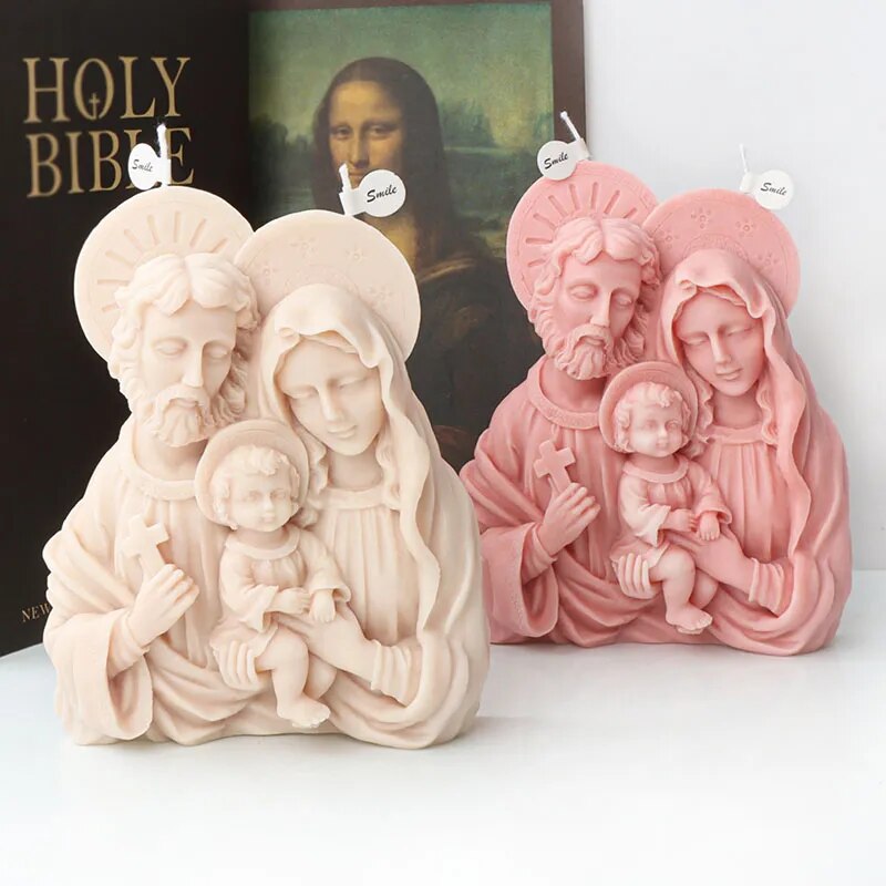 Jesus Family Candle Mold