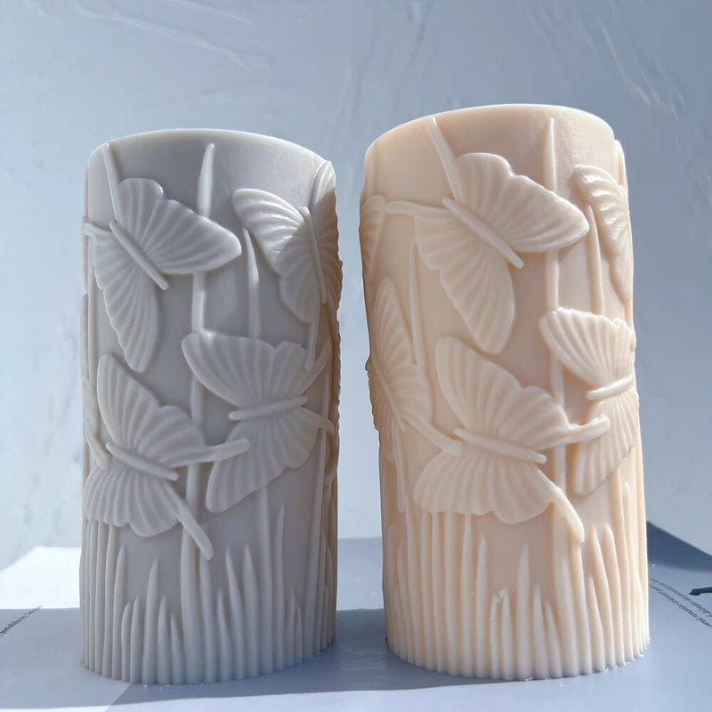 Butterfly Pillar Candle Molds