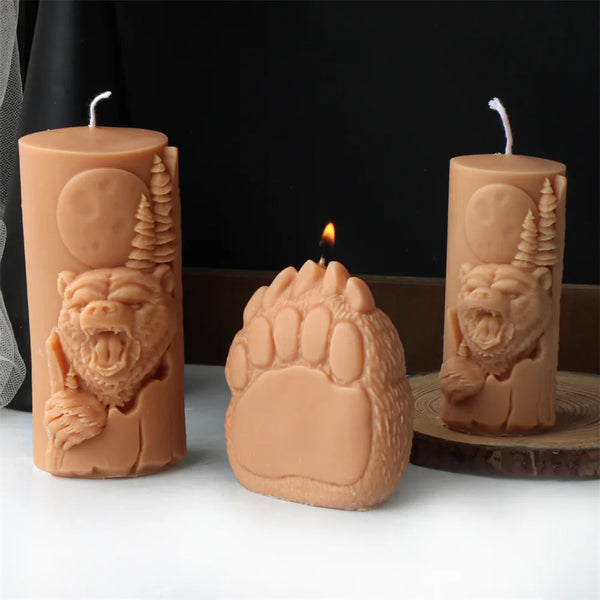 Bear Paw Candle Mold