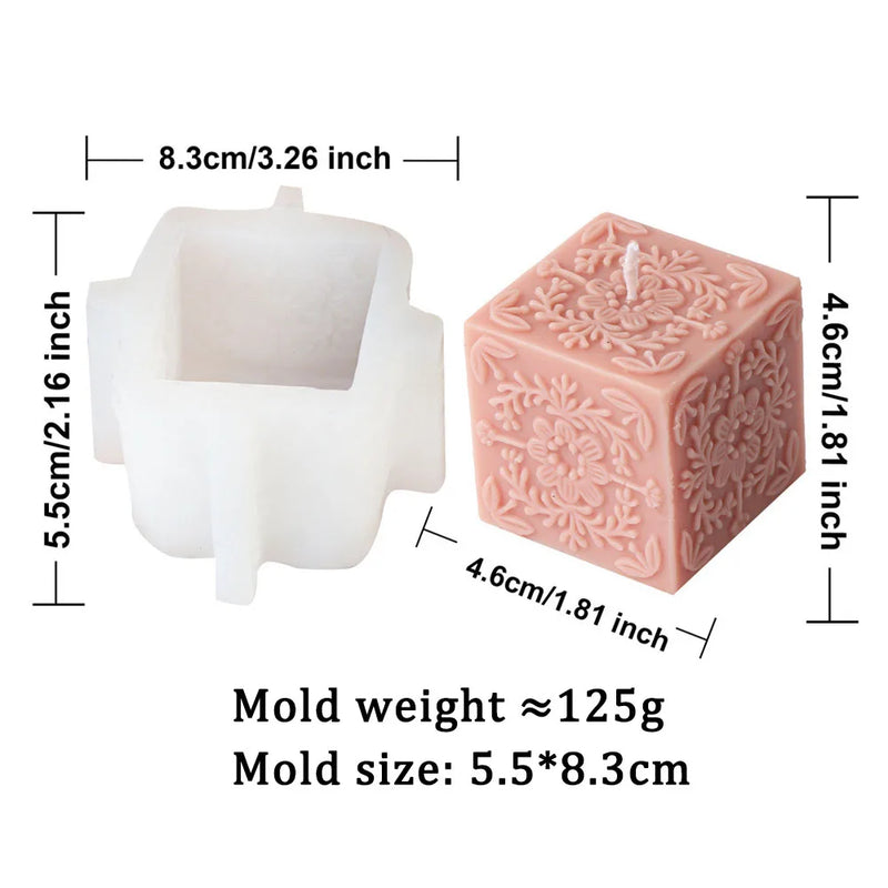 Square Totem Pattern Candle Mold for Home Decor