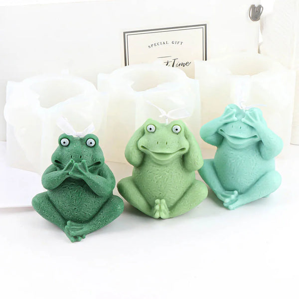 Silly Frog Candle Mold