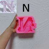 Floral Alphabet Candle Molds