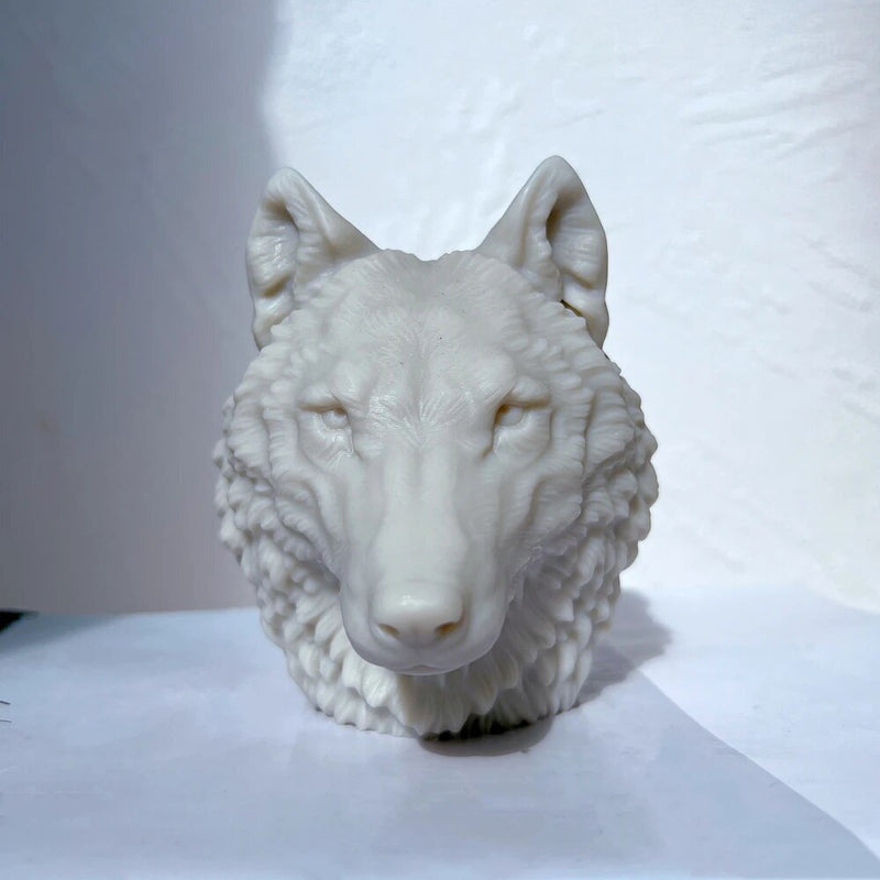 Wolf Head Candle Silicone Mold