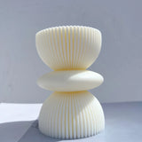 Twist Ribbed Twirl Pillar Candle Mold