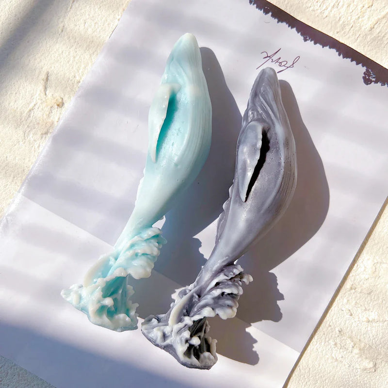 DIY Ocean Humpback Whale Silicone Candle Molds - Unique Marine Sea Life