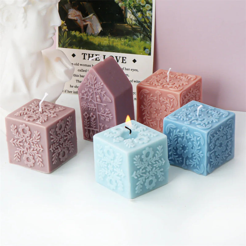 Square Totem Pattern Candle Mold for Home Decor