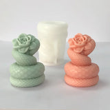 Snake Shaped Rose Candle Mold