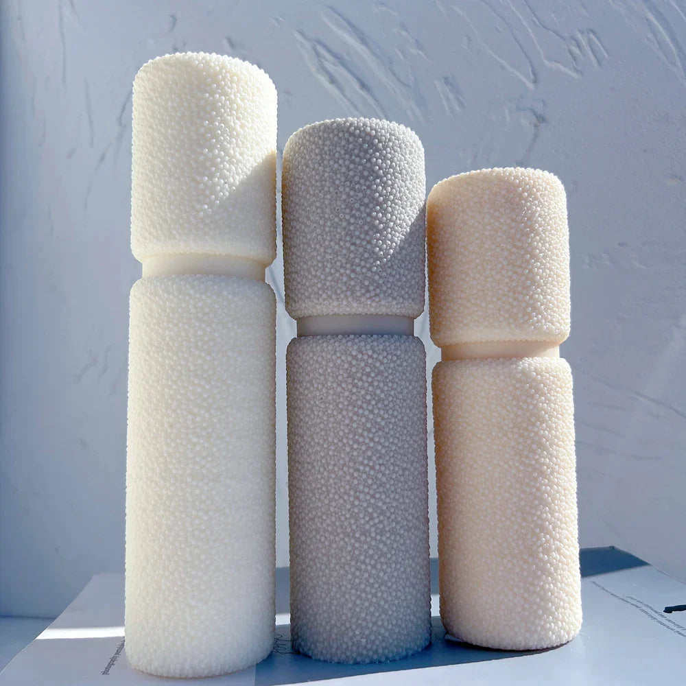 Cylindrical Tall Pillar Bubble Candle Mold