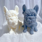 French Bulldog Candle Mold Silicone