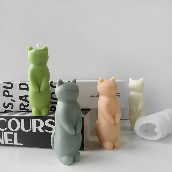 Standing Cat Candle Mold