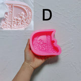 Floral Alphabet Candle Molds