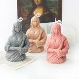 Smiling Mona Lisa Candle Mold