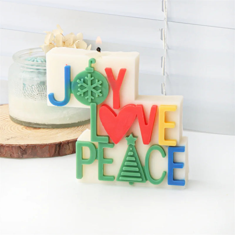 Christmas Joy Candle Molds