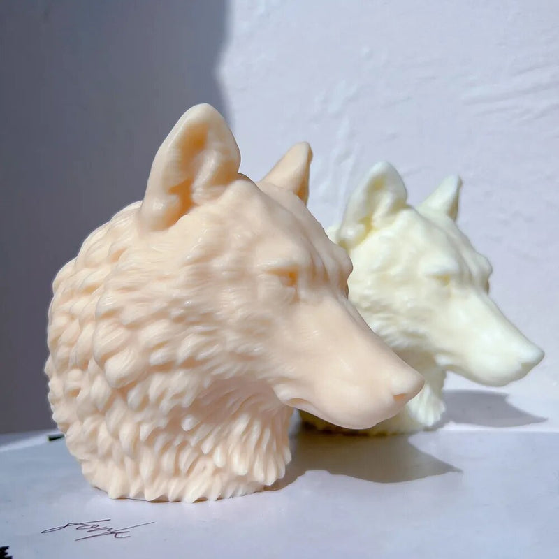 Wolf Head Candle Silicone Mold