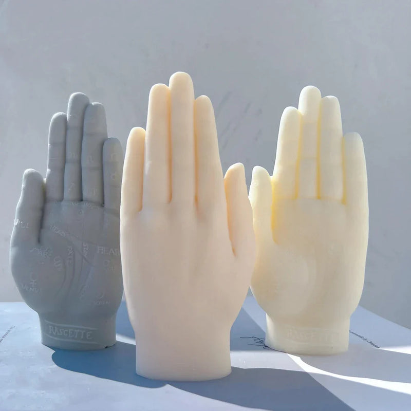 Palmistry Hand Sculpture Candle Mold