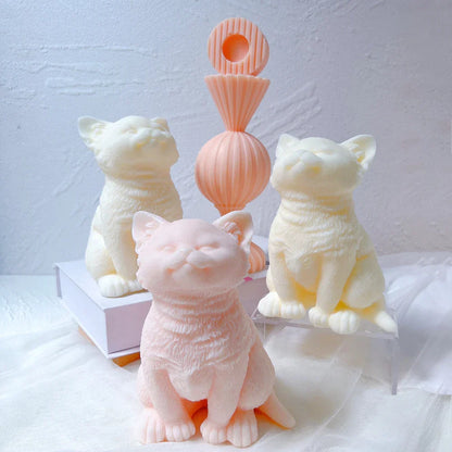Kitten Candle Mold Silicone