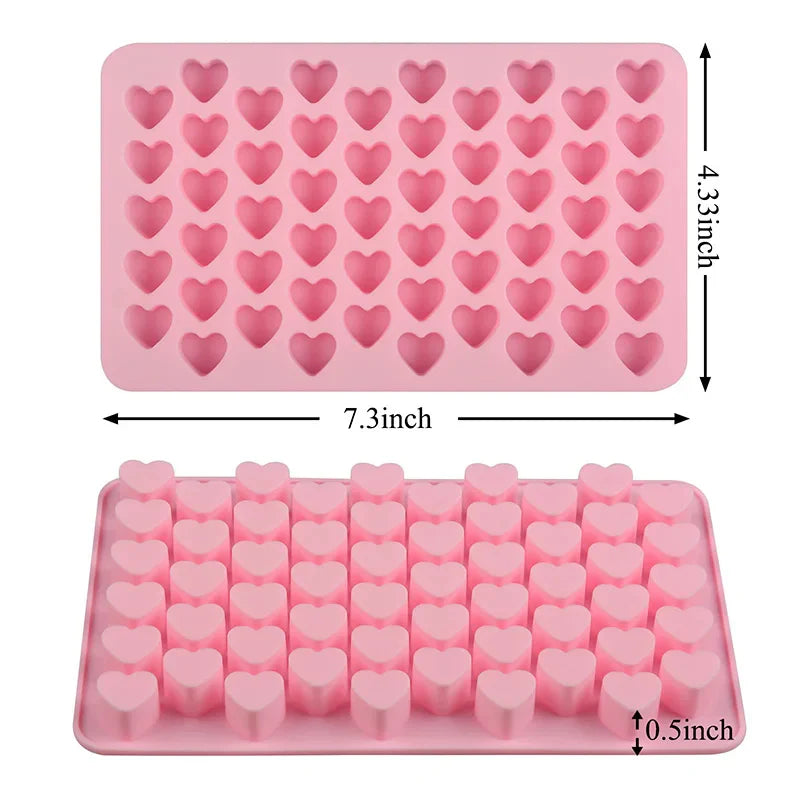 Heart Shaped Wax Melts Silicone Candle Mold