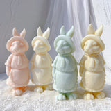 Apron Rabbit Girl Silicone Candle Molds