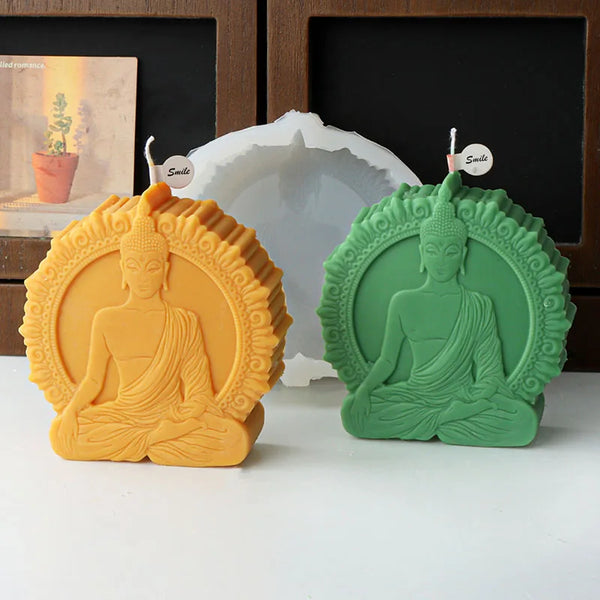 In Meditation Sakyamuni Silicone Candle Mold