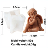 Cute Angel Theme Silicone Candle Mold