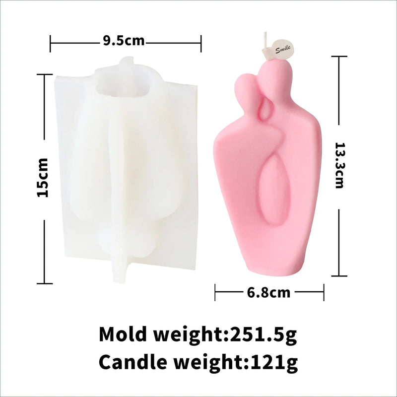 Nordic Couple Silicone Candle Mold