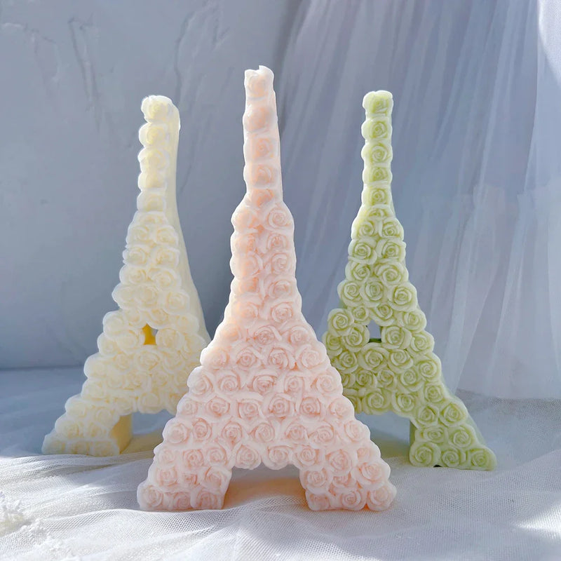 Rose Eiffel Tower Candle Mold