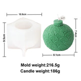 Festive Christmas Bauble Candle Molds