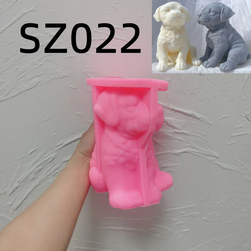 Labrador Puppy Dog Candle Mold