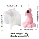 3D Flamingo Silicone Candle Mold for Cute Bird Crafts