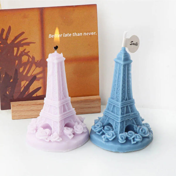 Eiffel Tower Pisa Tower Silicone Candle Mold