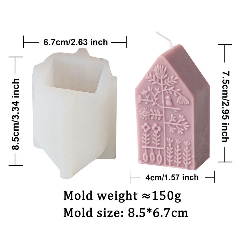 Square Totem Pattern Candle Mold for Home Decor