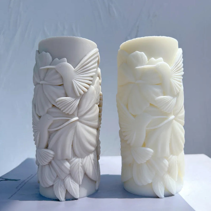 HummingBirds Pillar Candle Mold