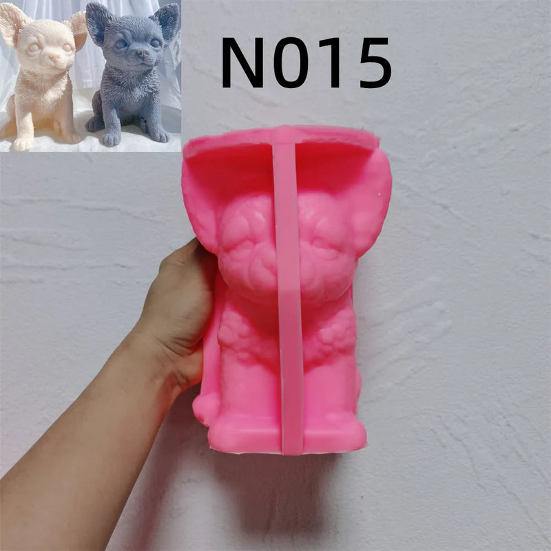 Puppy Candle Molds Silicone